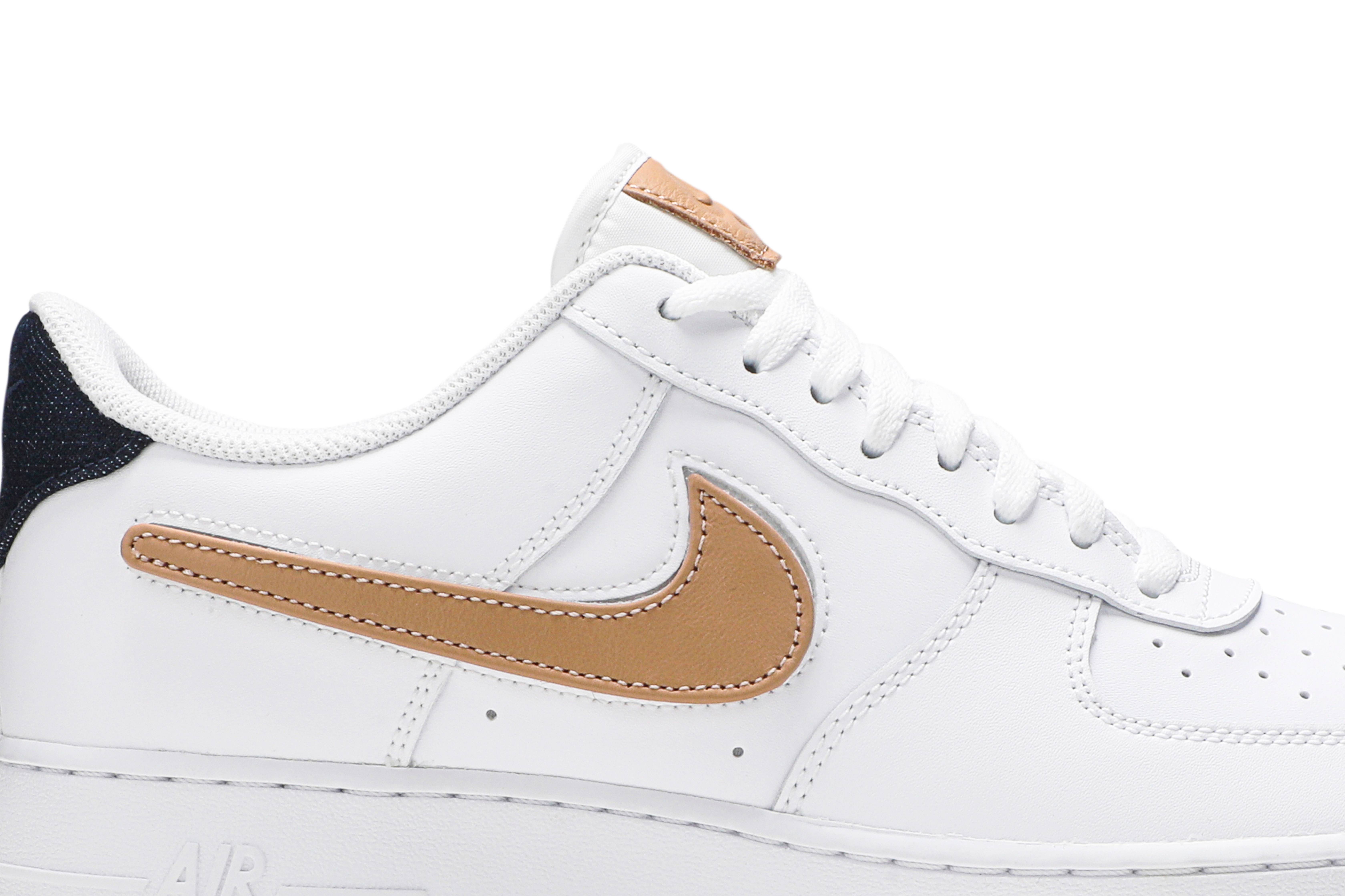 Nike Air Force 1 Low ’07 LV8 ‘Removable Swoosh – White Vachetta Tan’ CT2253-100