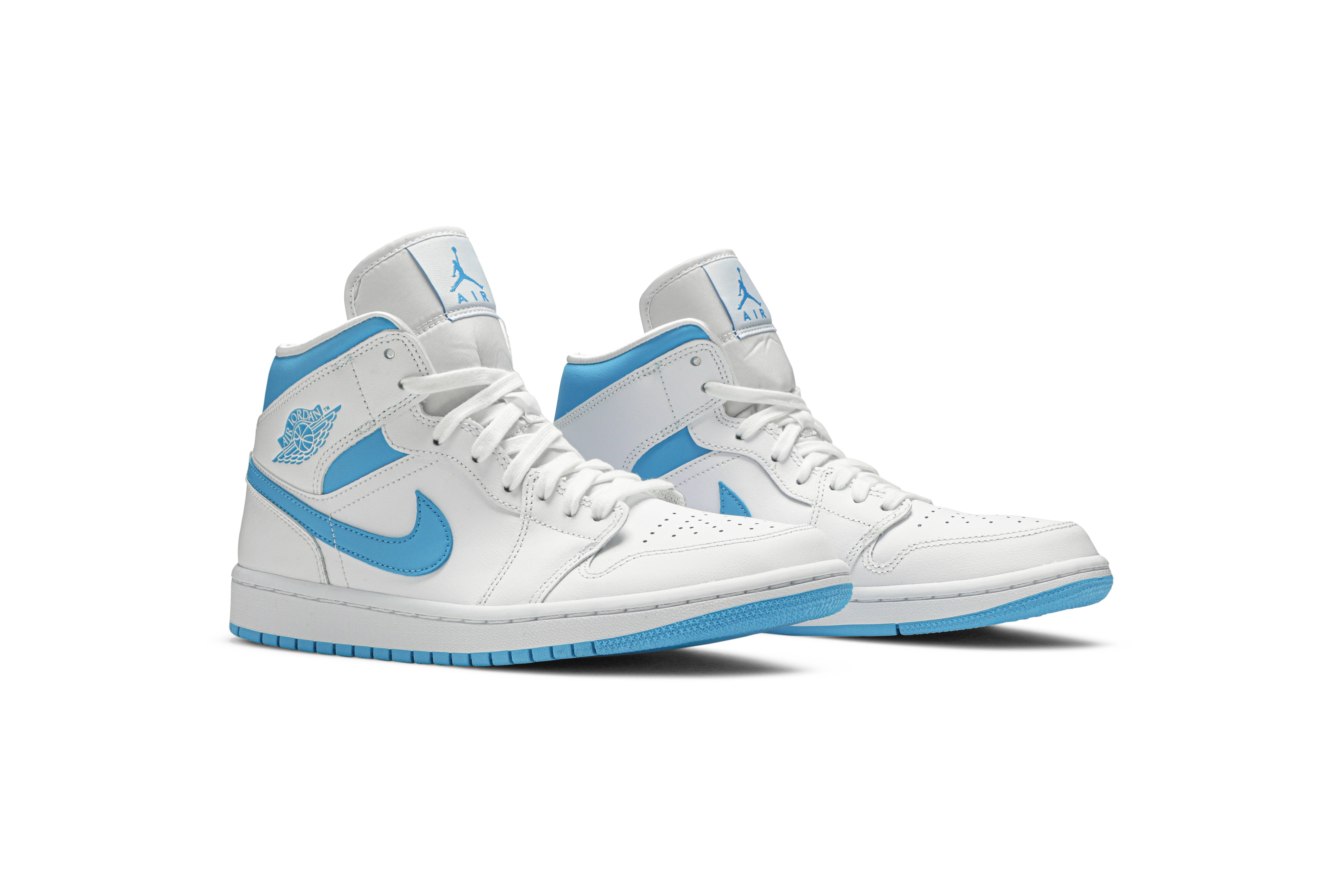 (Women) Air Jordan 1 Mid ‘UNC’ BQ6472-114